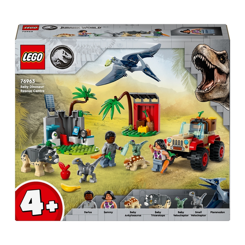 LEGO Jurský svet 76963 Záchranné centrum pre dinosaurie mláďatá
